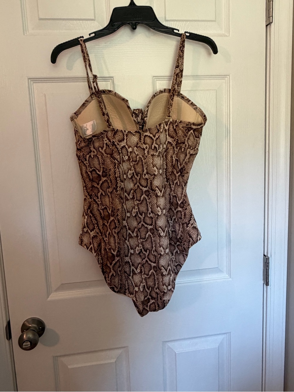 Kona Sol Brown Snake Print One-Piece Swimsuit image 3